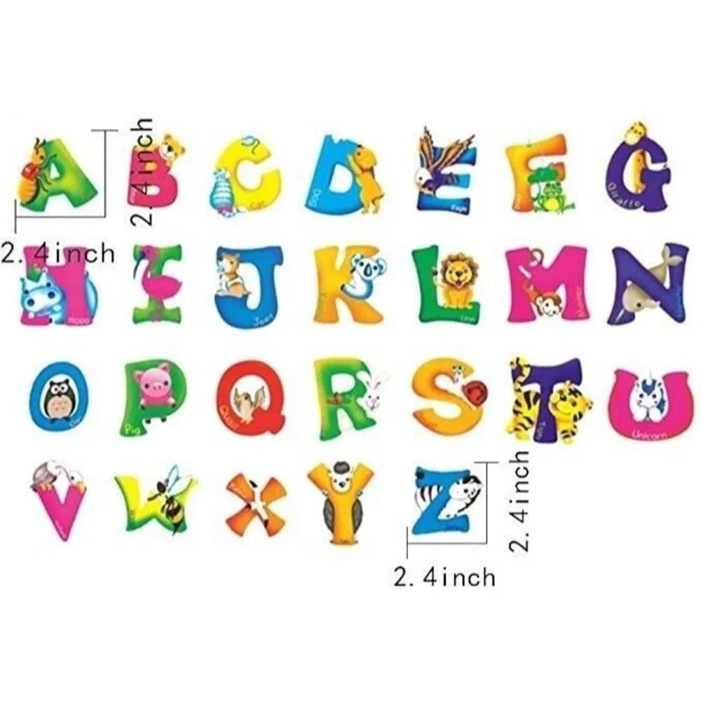 Kids Toddler Nursery Wall Decor Art Removable Decal Stickers Alphabet Animals